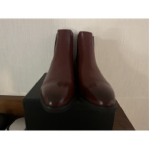 Men\'s Pointed Toe Pull Chelsea Ankle Boots Leather High Top Dress Shoes Size 46 main image 6